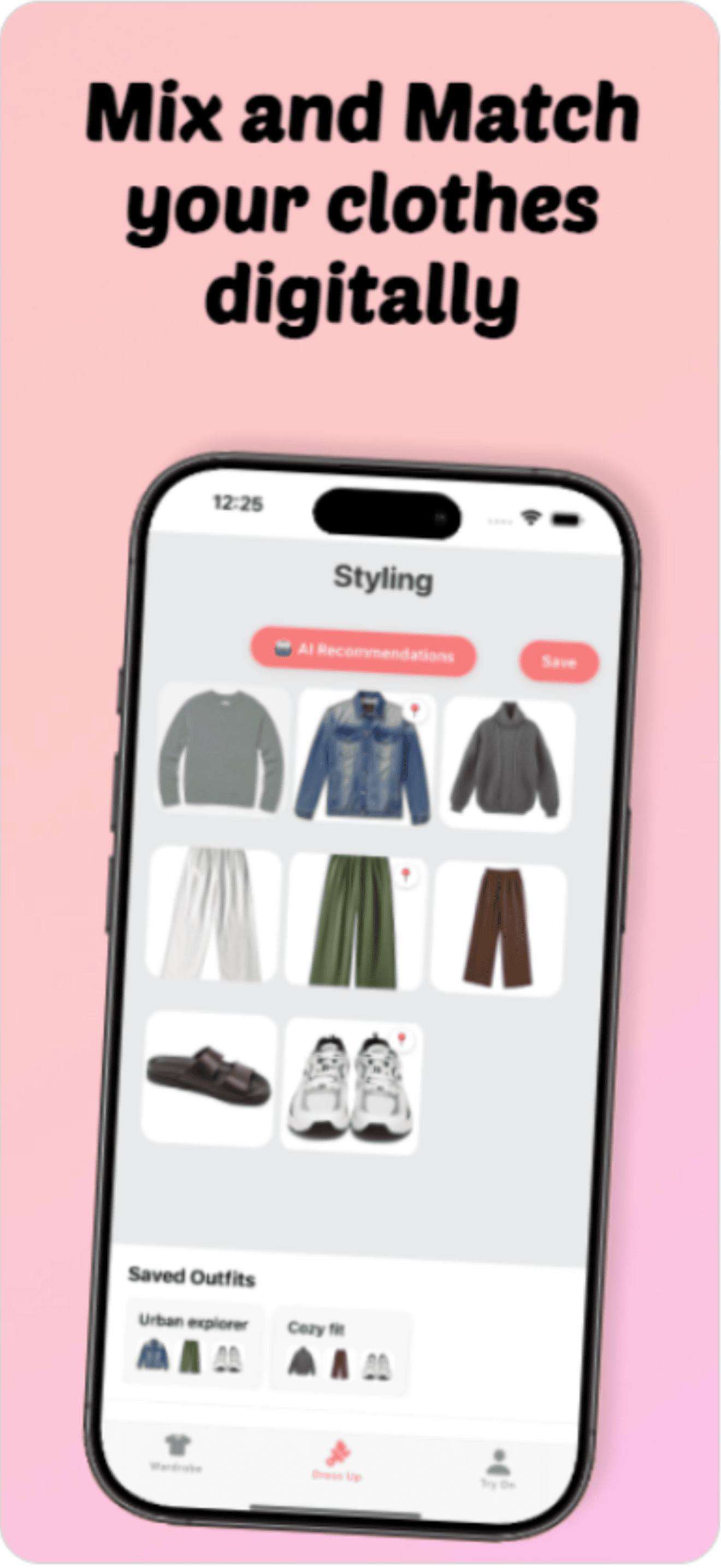 Fitted Closet: Aitryon - AI ile kıyafetleri deneyin, dolabınızı düzenleyin ve paradan tasarruf edin medya 4