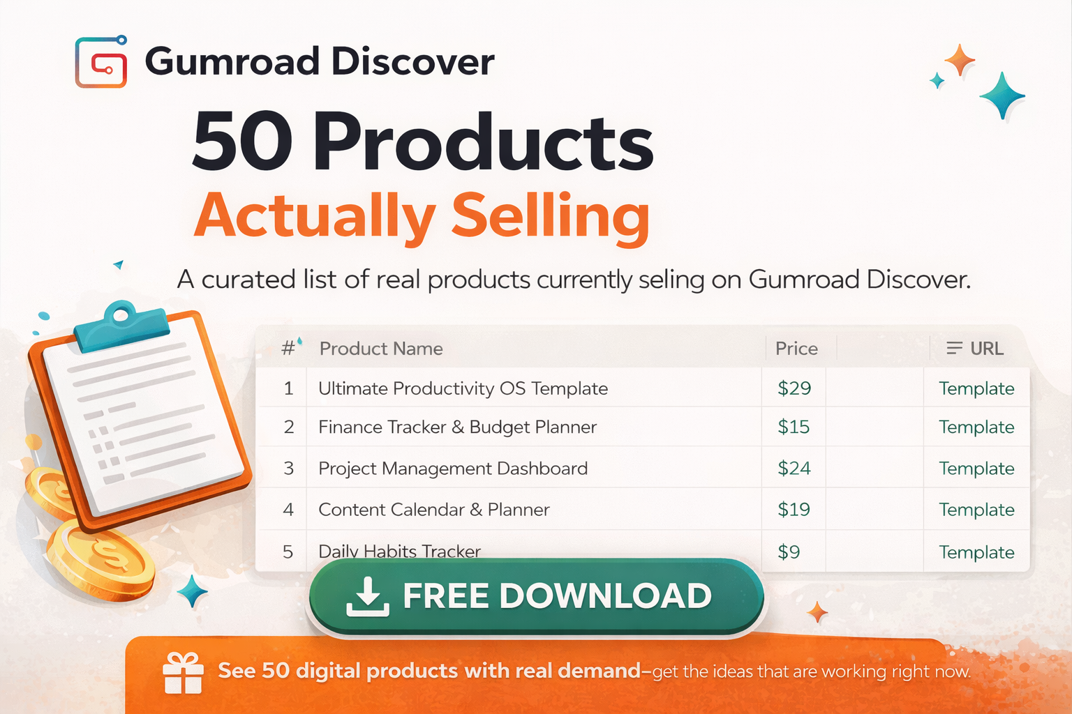 Gumroad Discover - Main product screenshot demonstrating key features and user interface