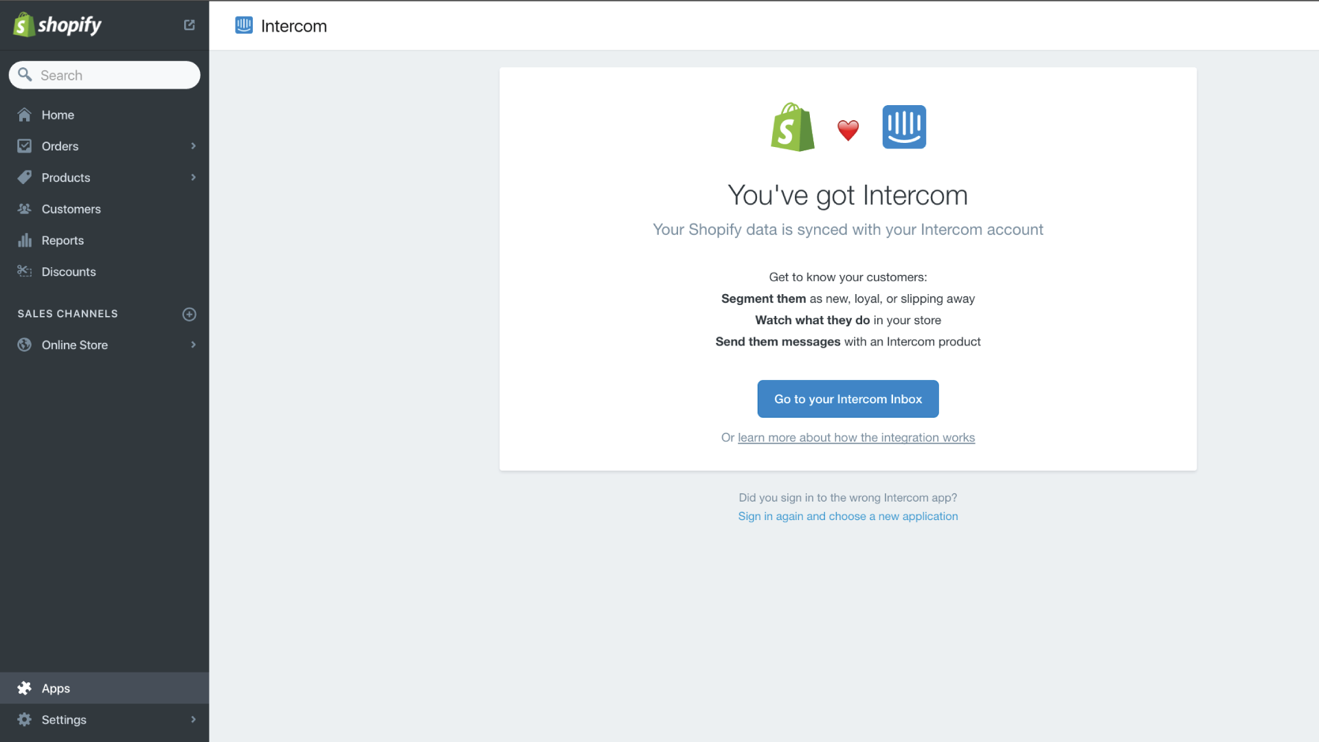 Intercom Shopify integration Image