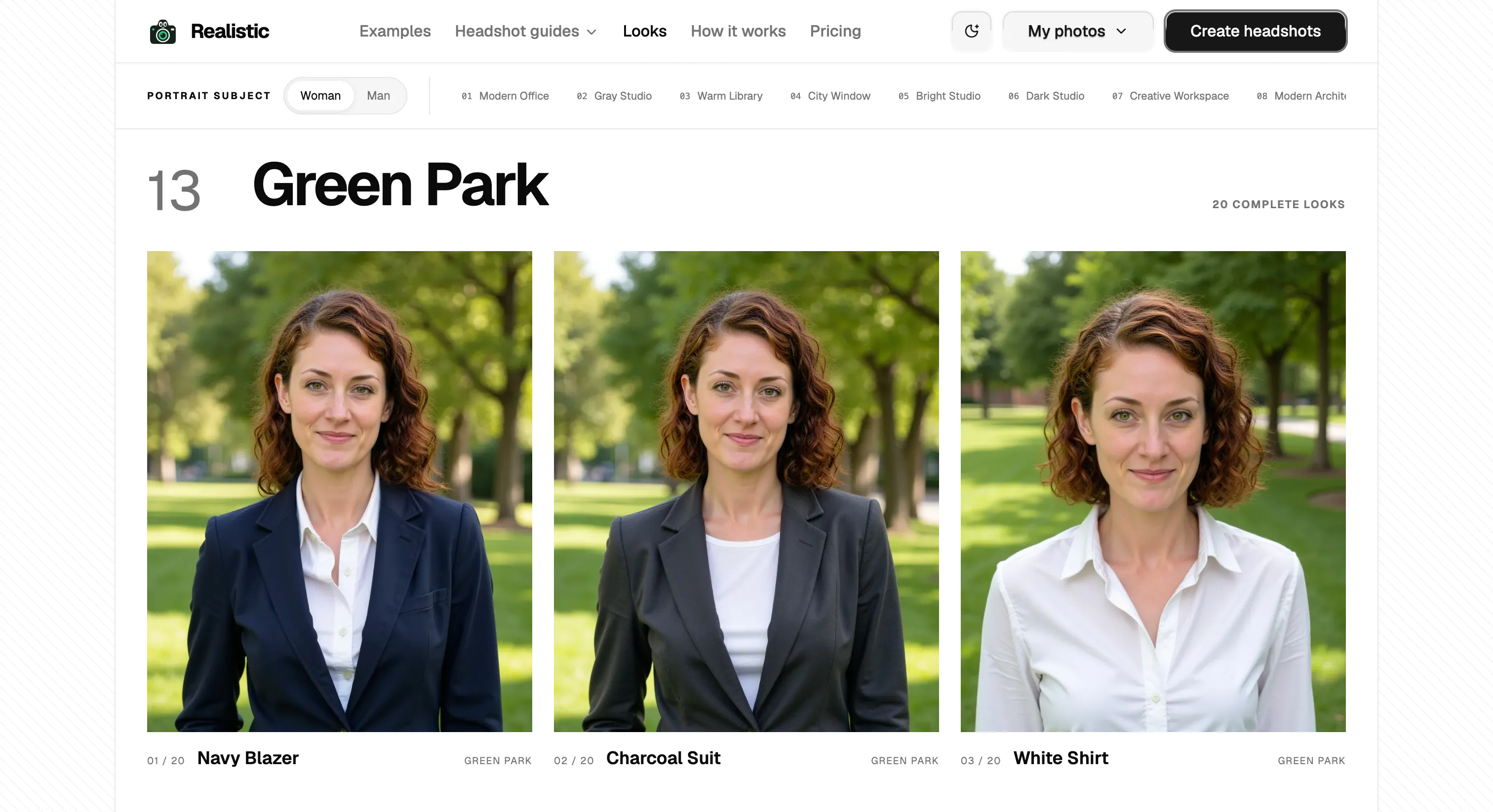Realistic AI Headshots gallery image