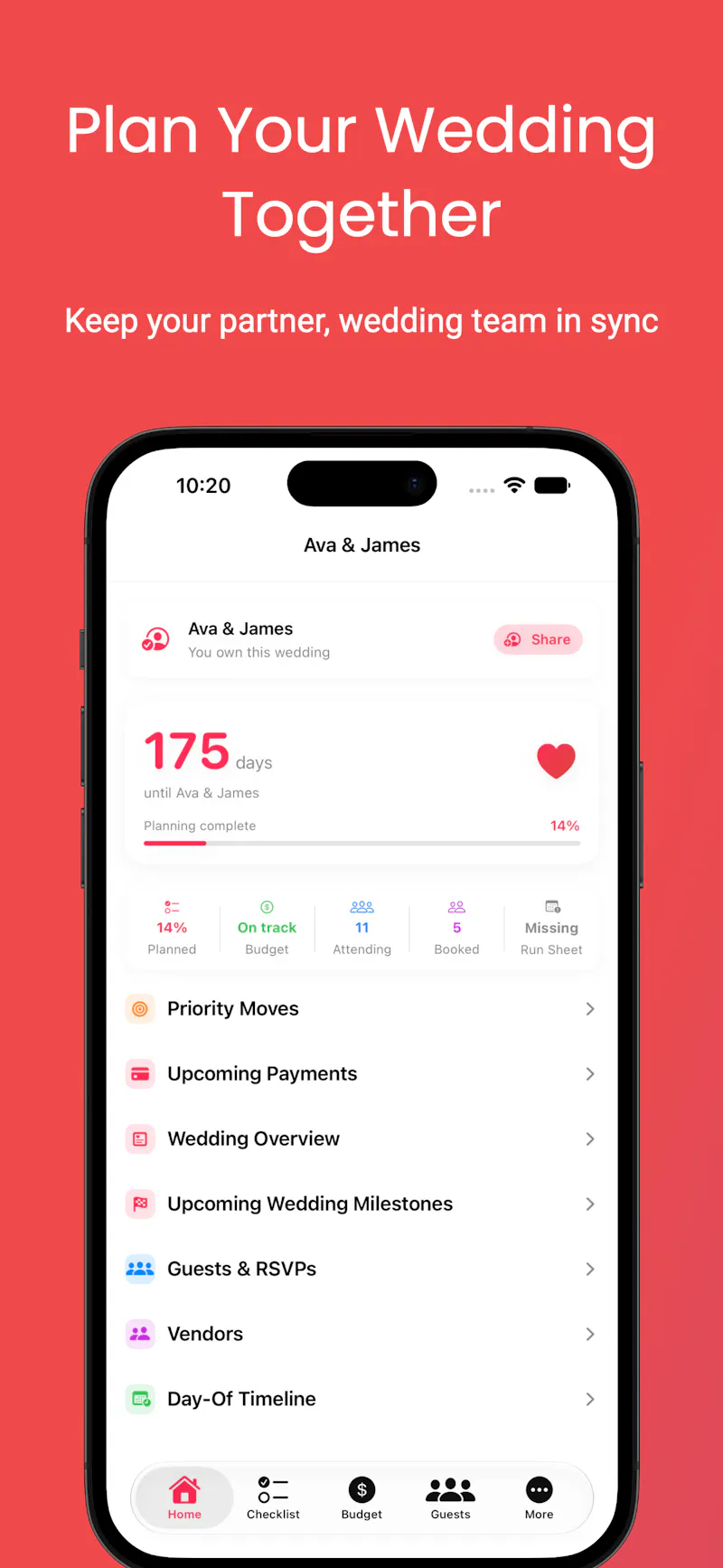 WedKit | Wedding Workspace screenshot 1