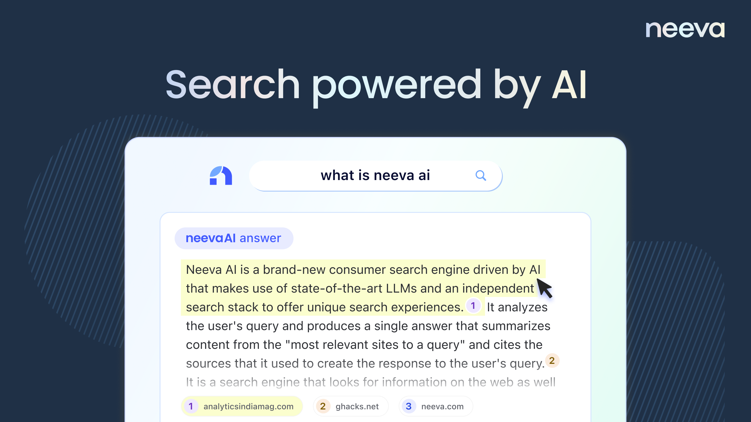 Найвай - Поиск питания AI, чтобы получить ответы, а не рекламу медиа 9