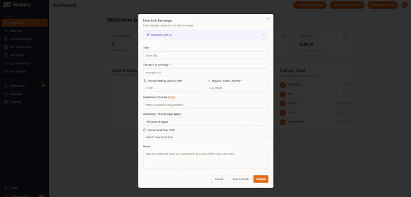 Swappsy.net screenshot 3