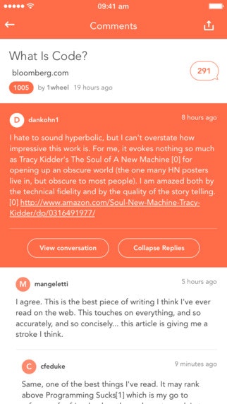Hacker News for iPhone gallery image