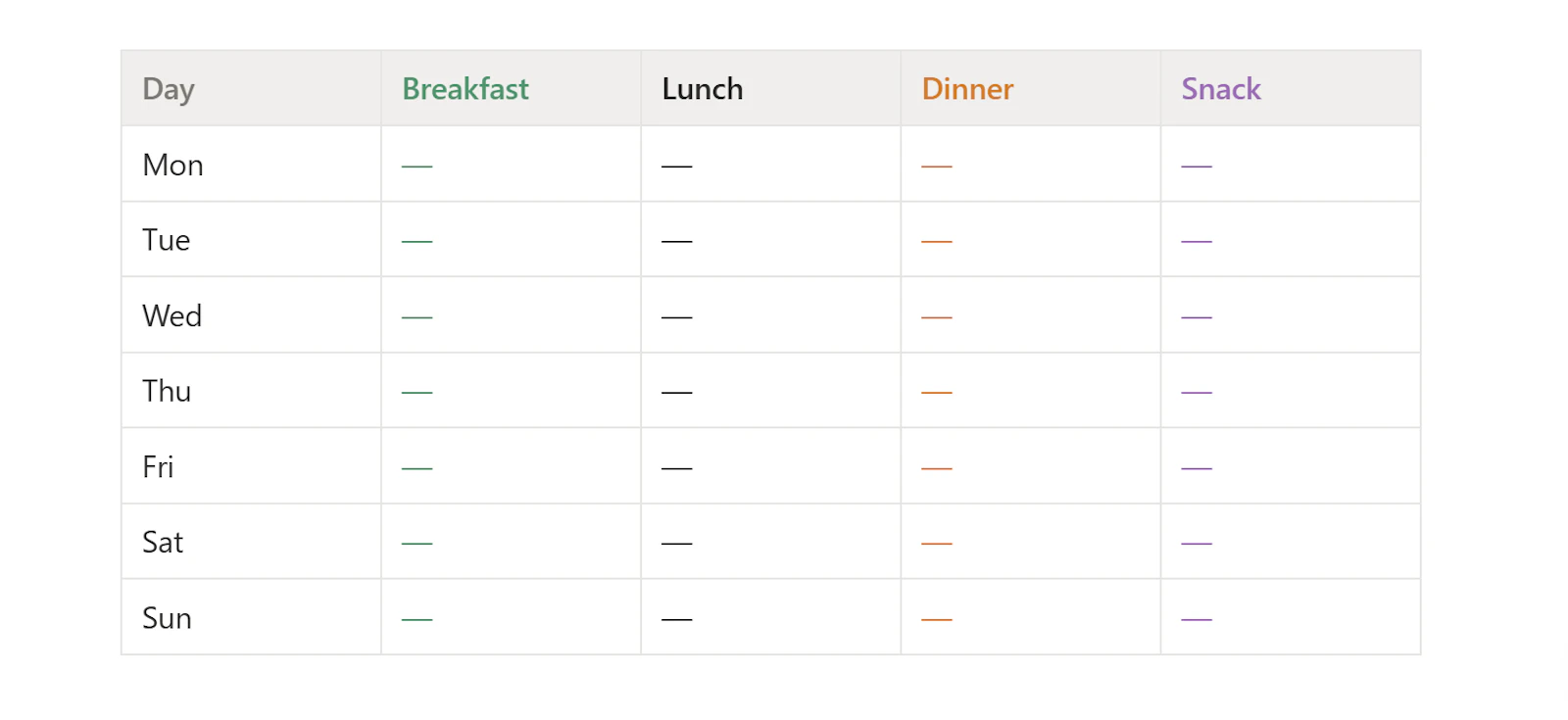 Weekly Eats Planner screenshot 3