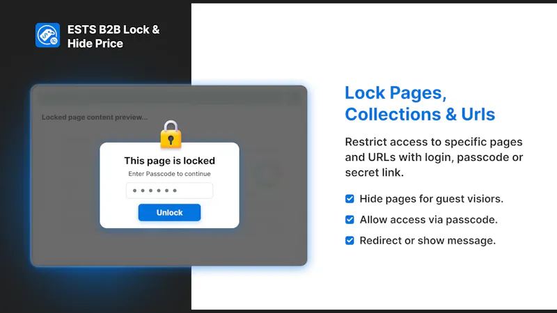 B2B Lock & Hide Price for Shopify screenshot 3