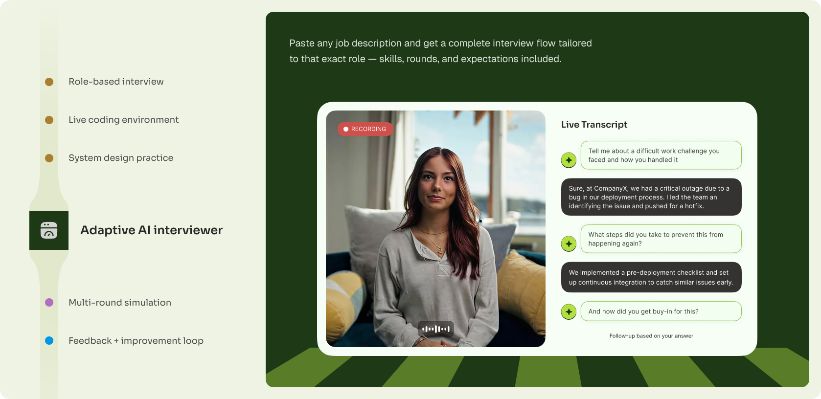 AI mock interview platform