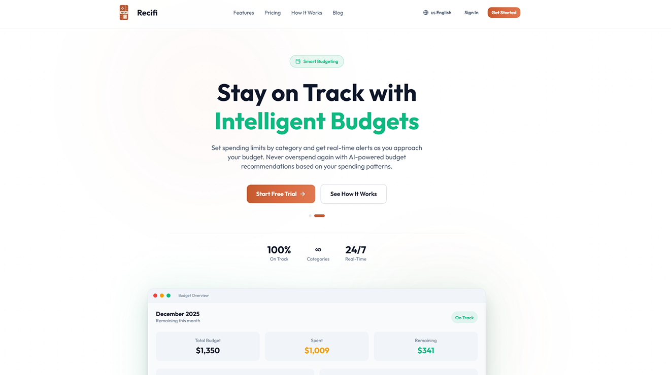Recifi - Main product screenshot demonstrating key features and user interface