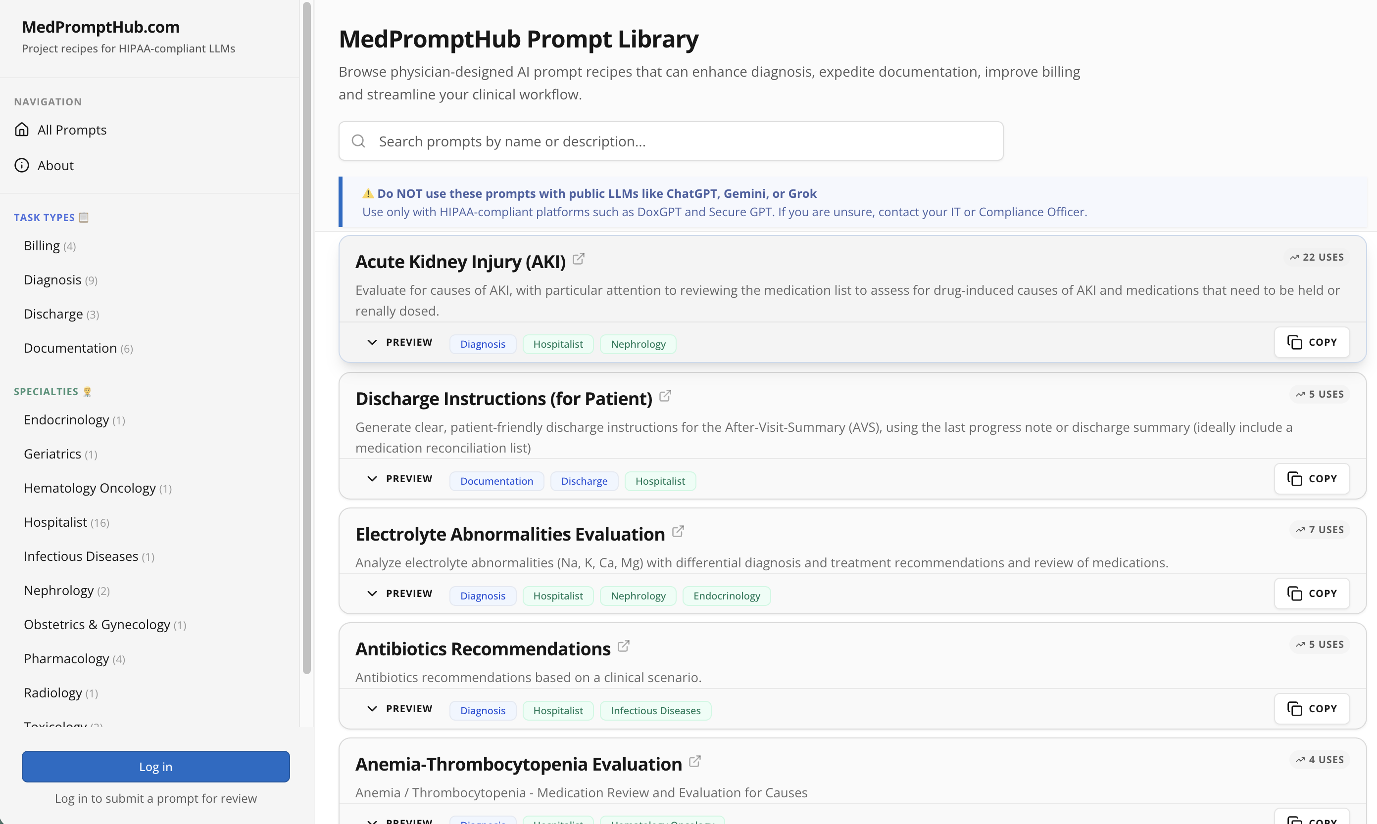 MedPromptHub gallery image