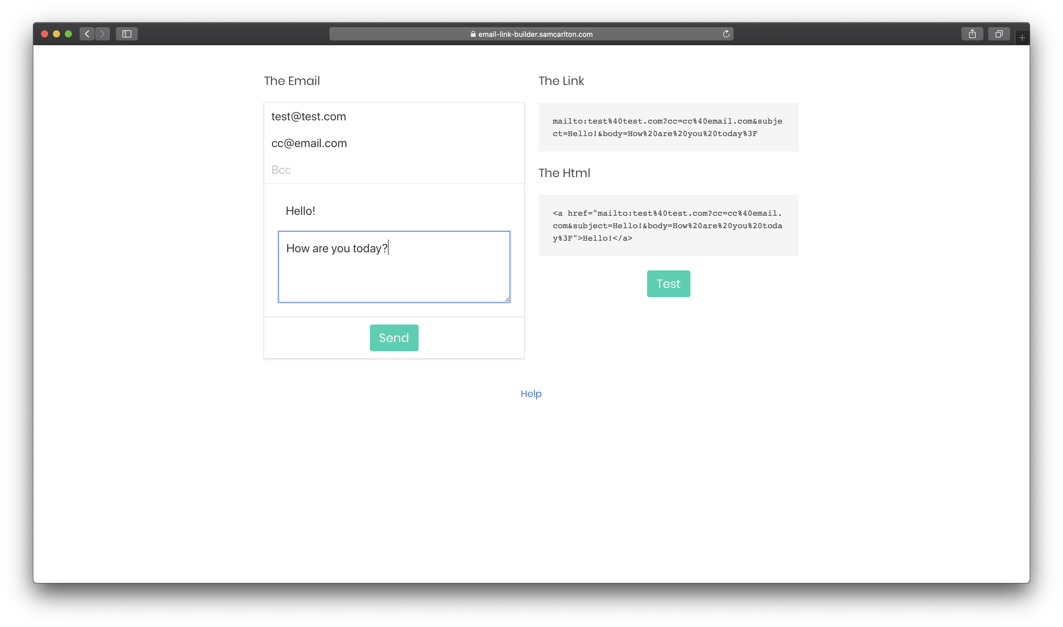 Email Link Builder gallery image