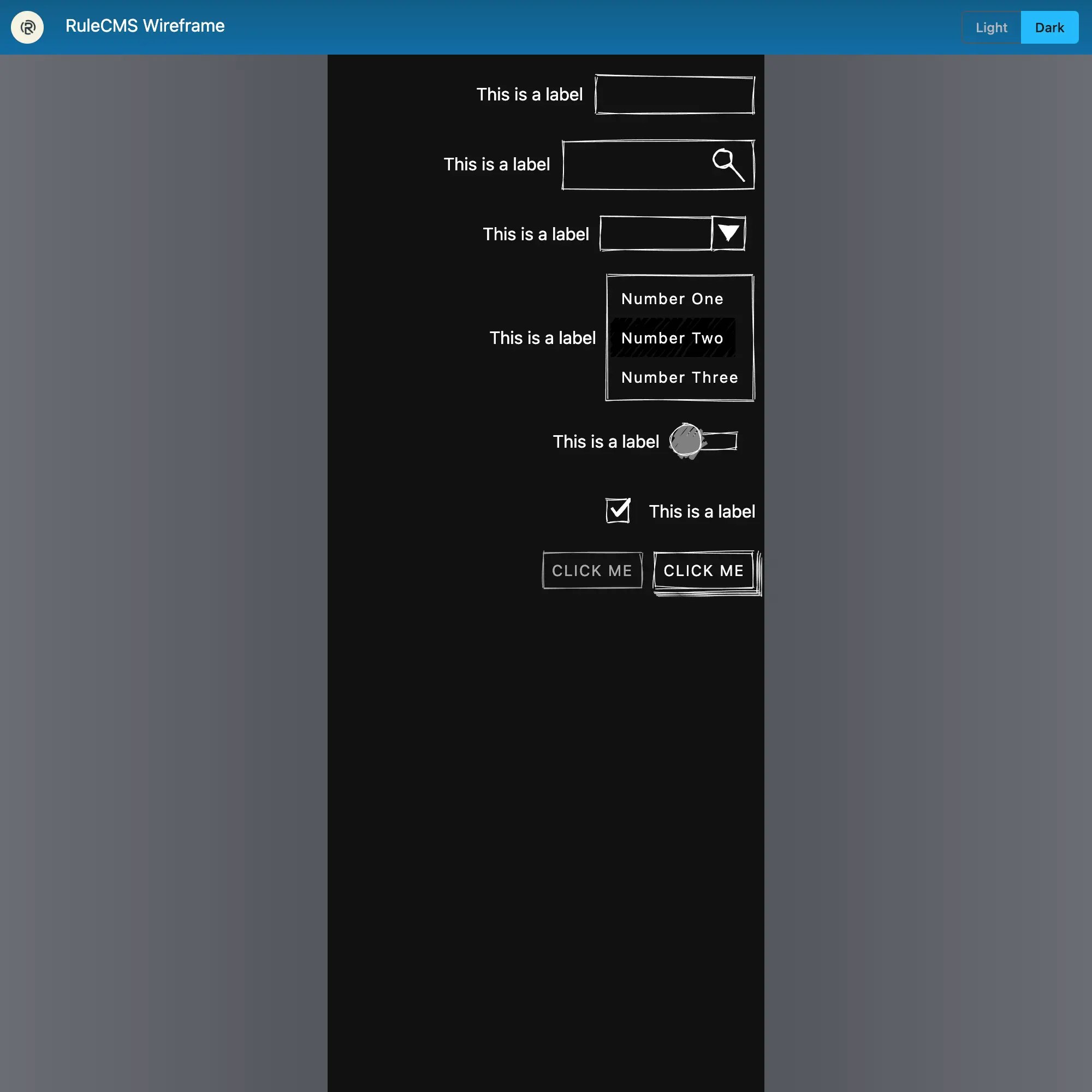 Rulecms Wireframe - เครื่องมือ Wireframe แบบลากแล้ววางพร้อมองค์ประกอบ UI ที่วาดด้วยมือ media 4