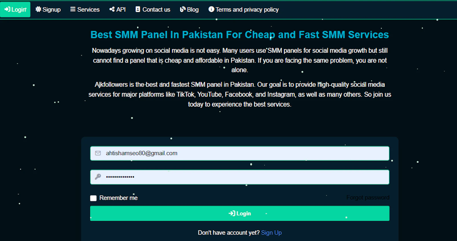 ajkfollowers.com screenshot 1