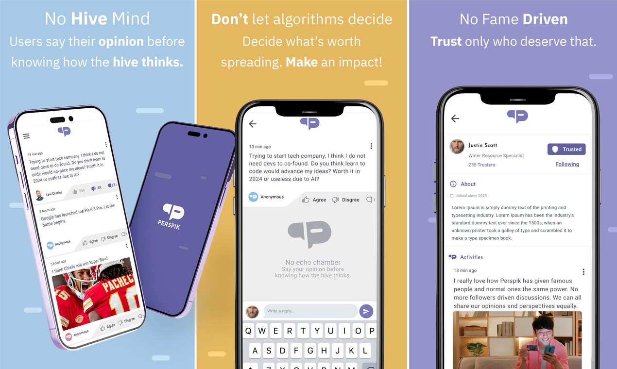Perspik - Een sociaal discussieplatform media 1