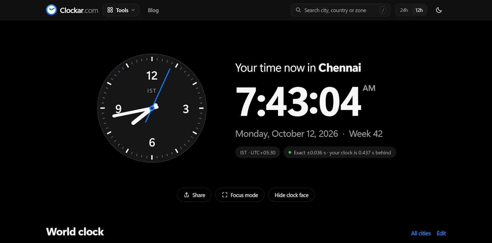 Clockar screenshot 1