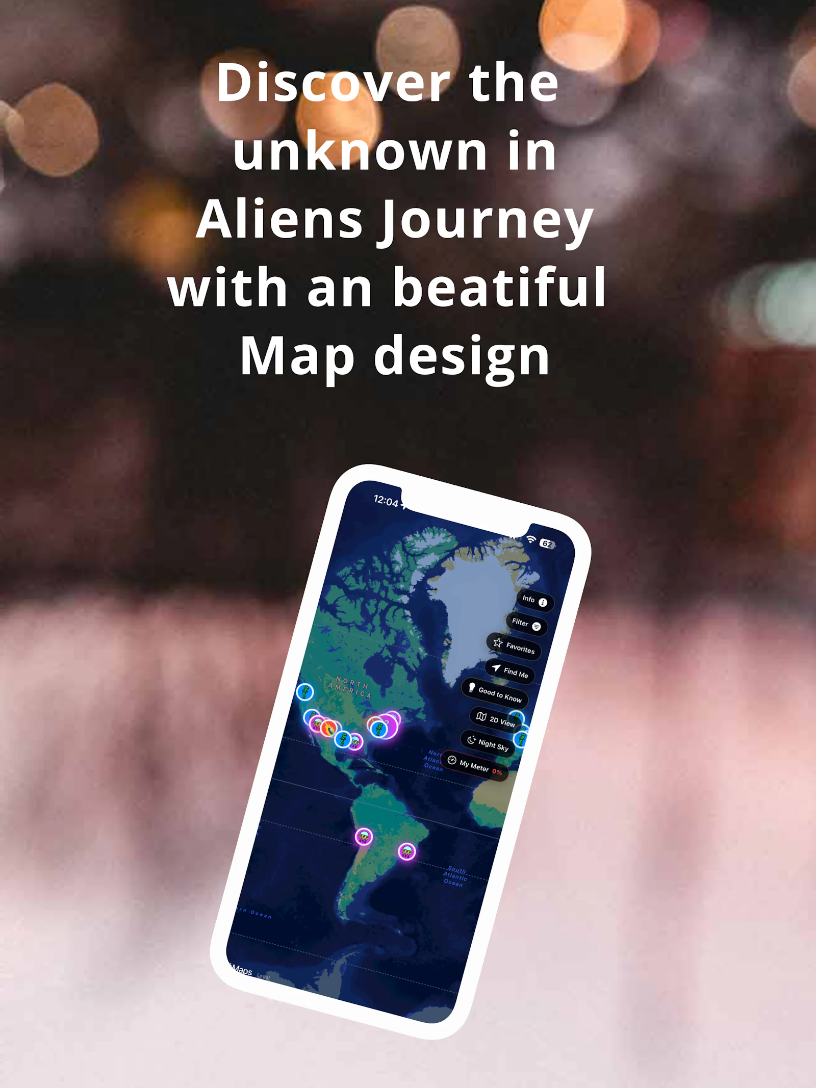Aliens Journey: UFO Map screenshot 1