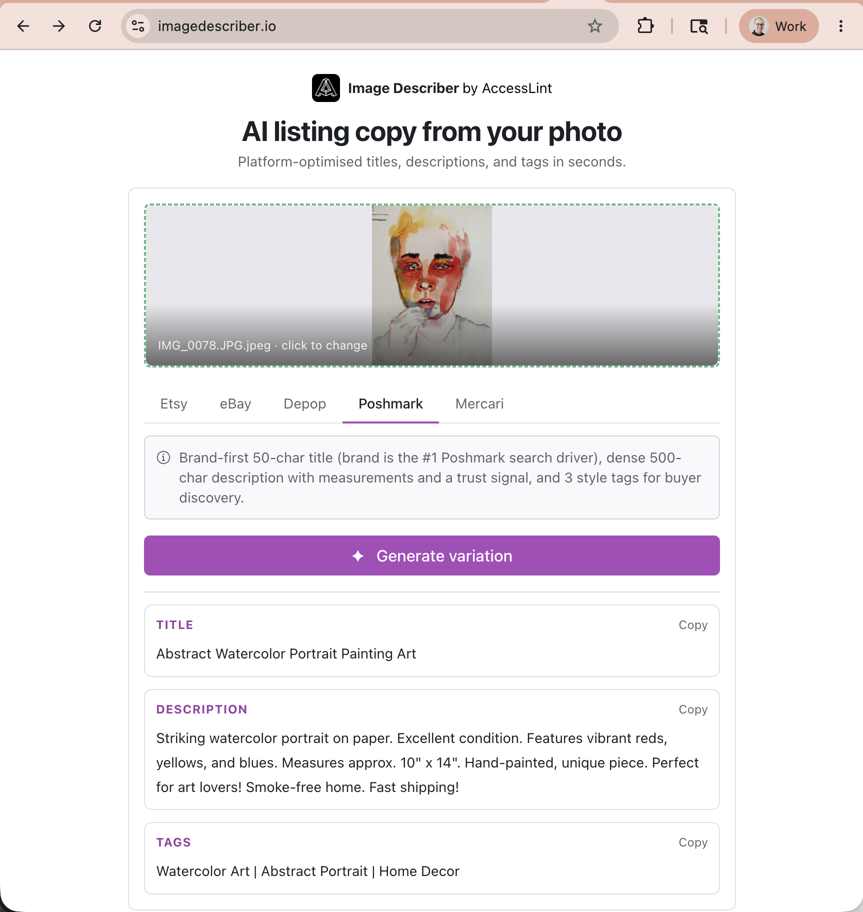Image Describer gallery image