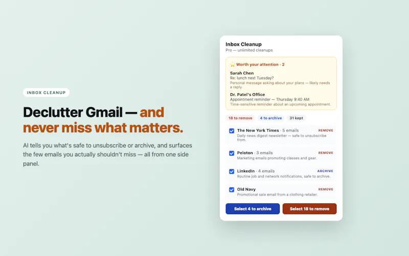 Inbox Cleanup screenshot 2