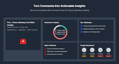 Youtube Comment Analyzer gallery image