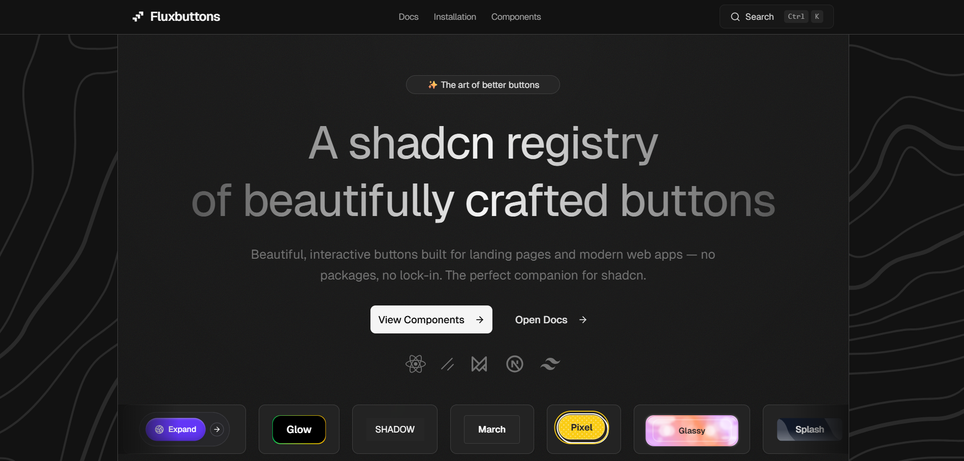 Fluxbuttons - Main product screenshot demonstrating key features and user interface