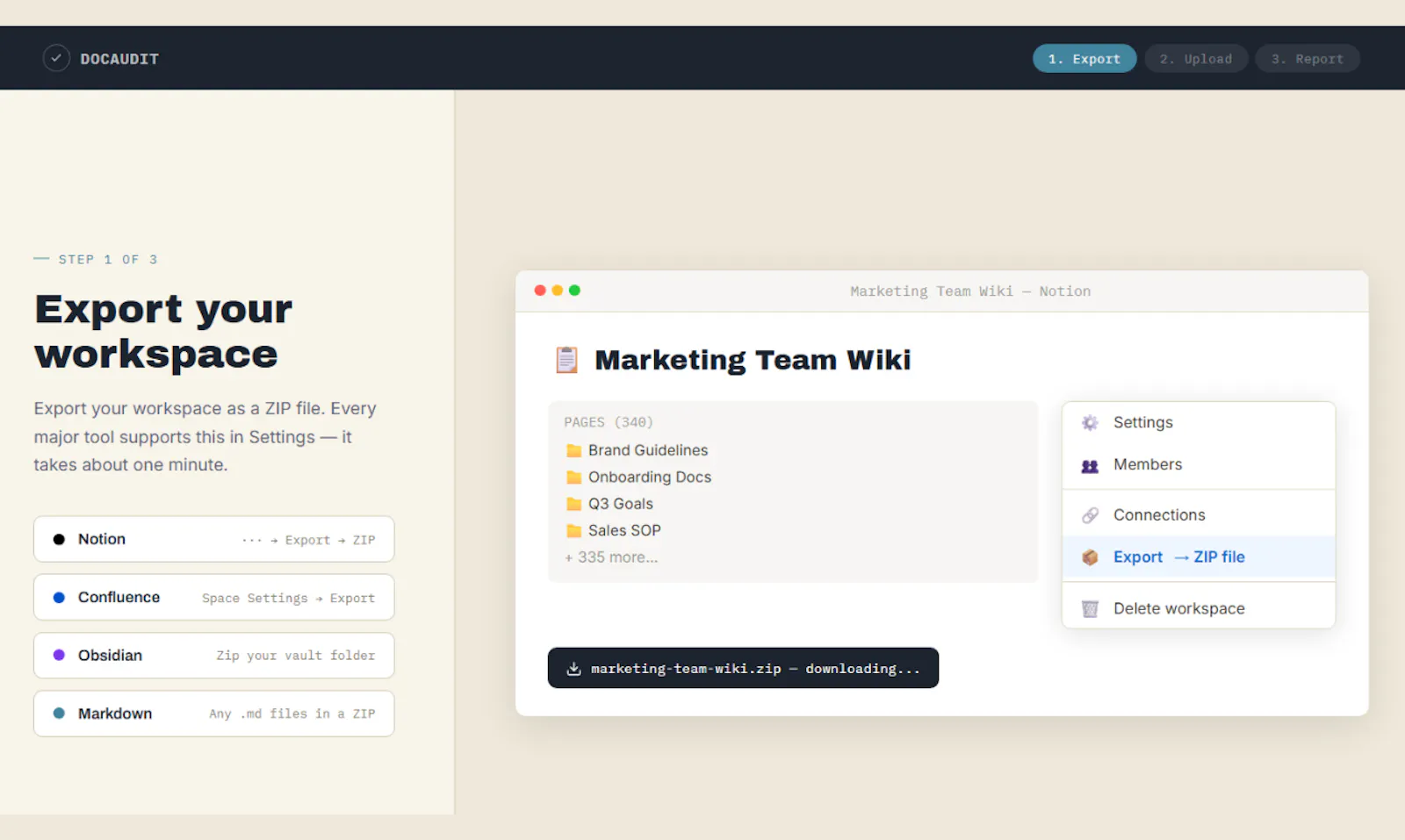 DocAudit: Knowledge Base Audits screenshot 2