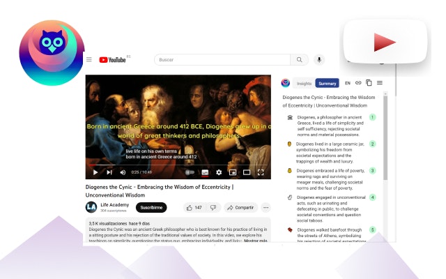 Media Insightfly - Ringkasan YouTube GPT - Ekstrak pandangan yang bermakna dari video YouTube, oleh GPT-4 3