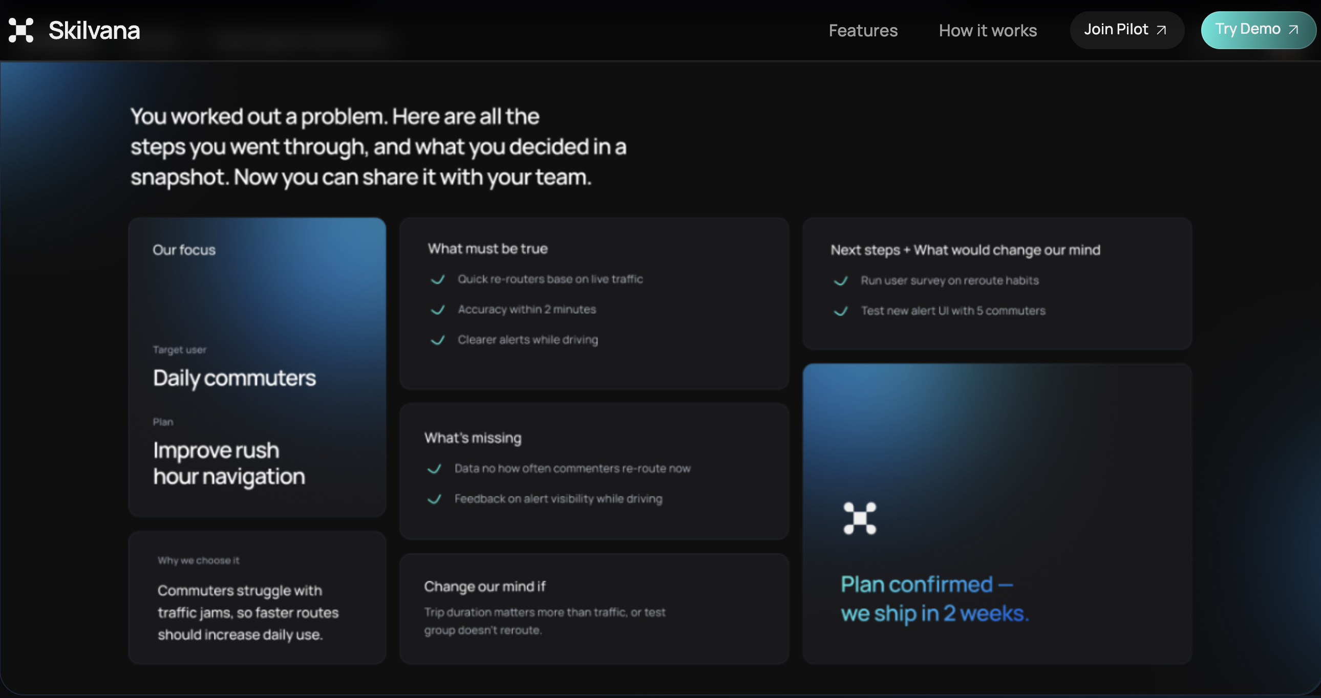 Skilvana - Main product screenshot demonstrating key features and user interface