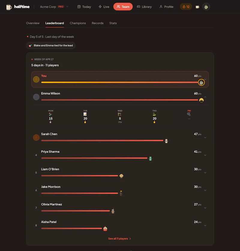 Halftime screenshot 7