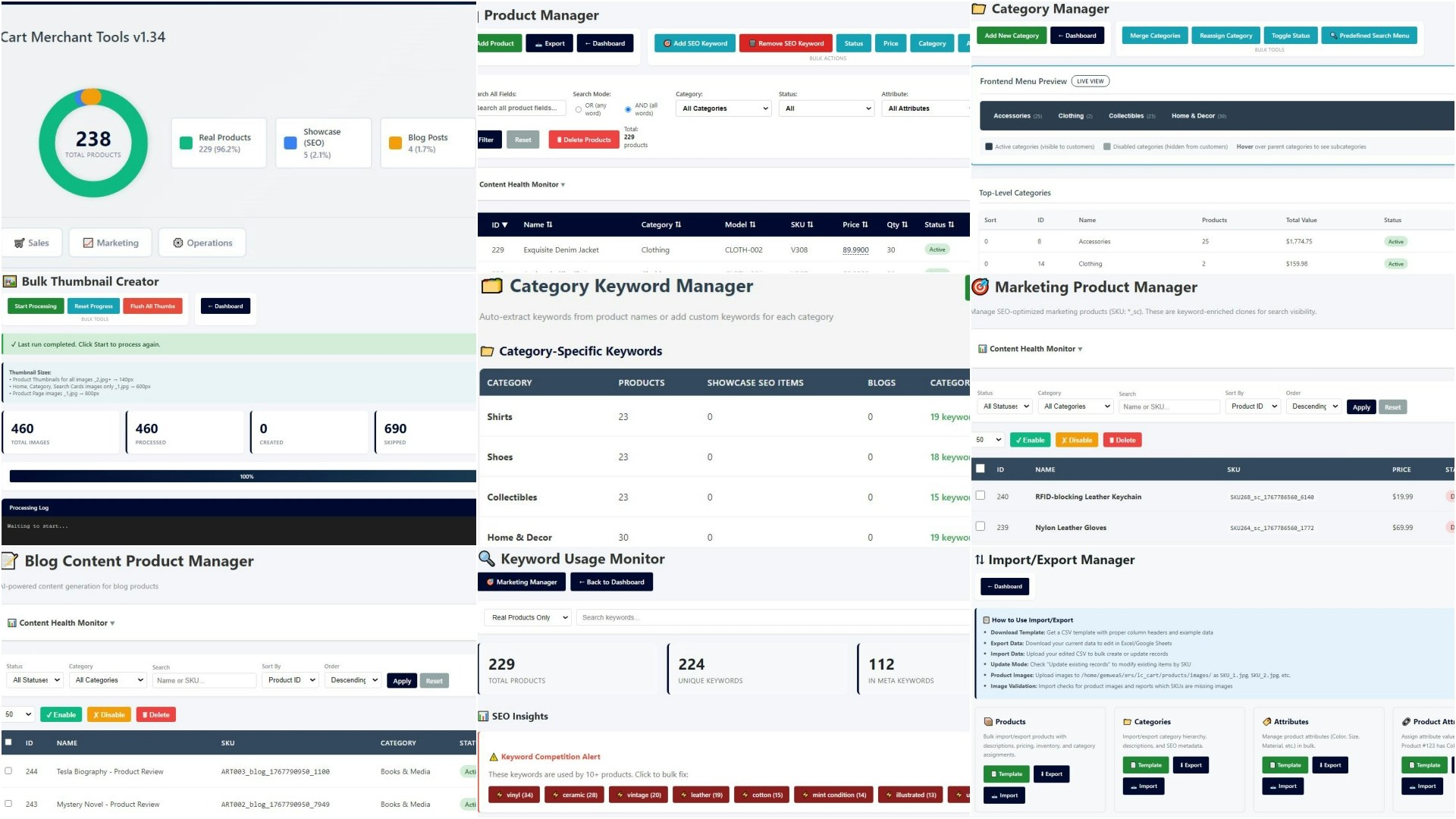 LC CART - Screenshot 3 showing product features and functionality