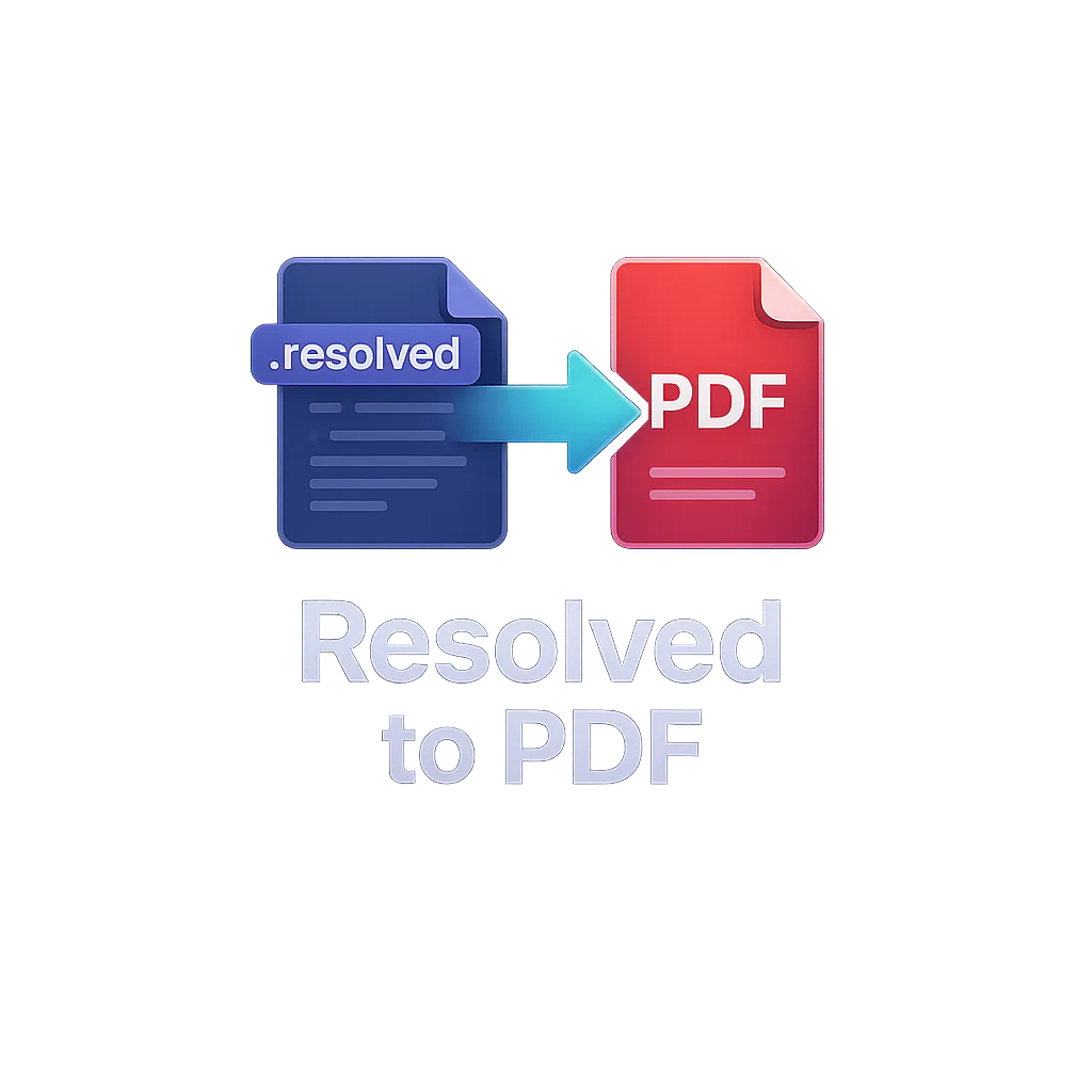 Resolved2PDF 제품 배너