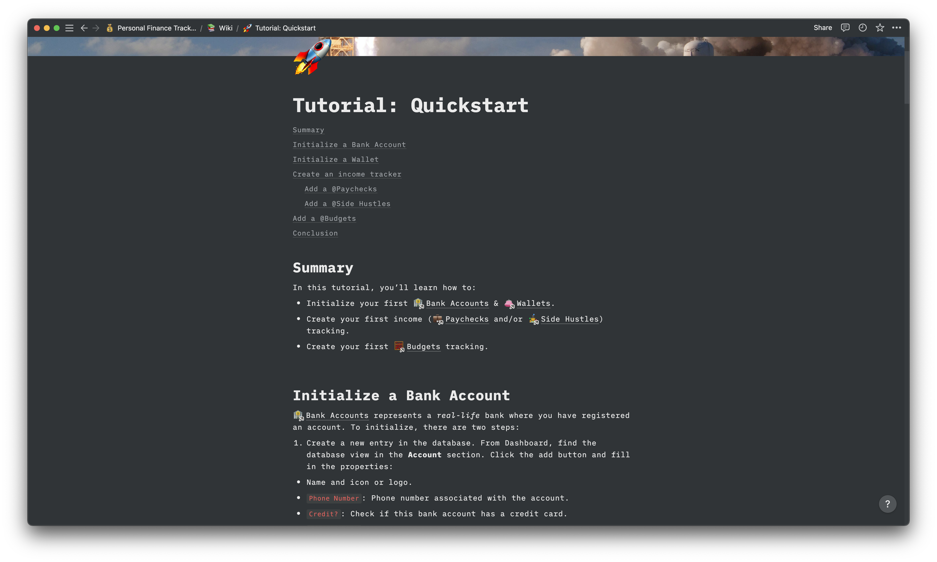 Notion Template: Finance Tracker gallery image