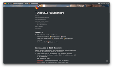 Notion Template: Finance Tracker gallery image