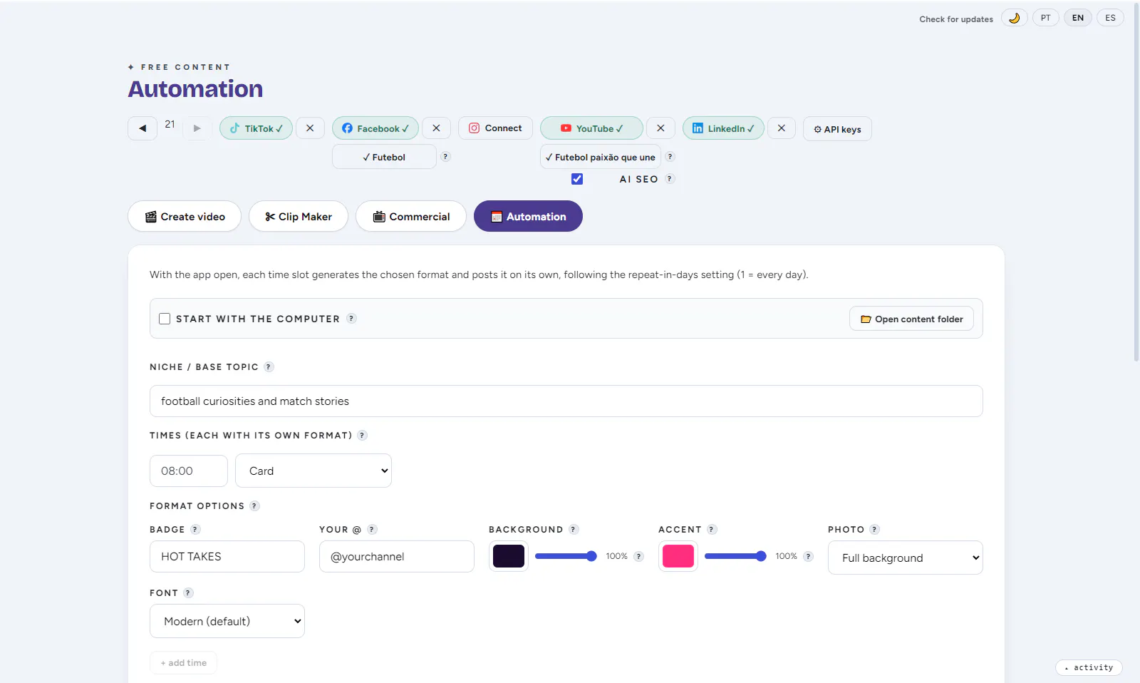 Free Content - creat automatic content  gallery image