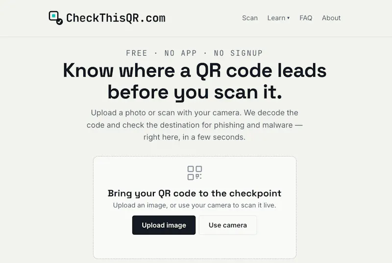 CheckThisQR screenshot 1