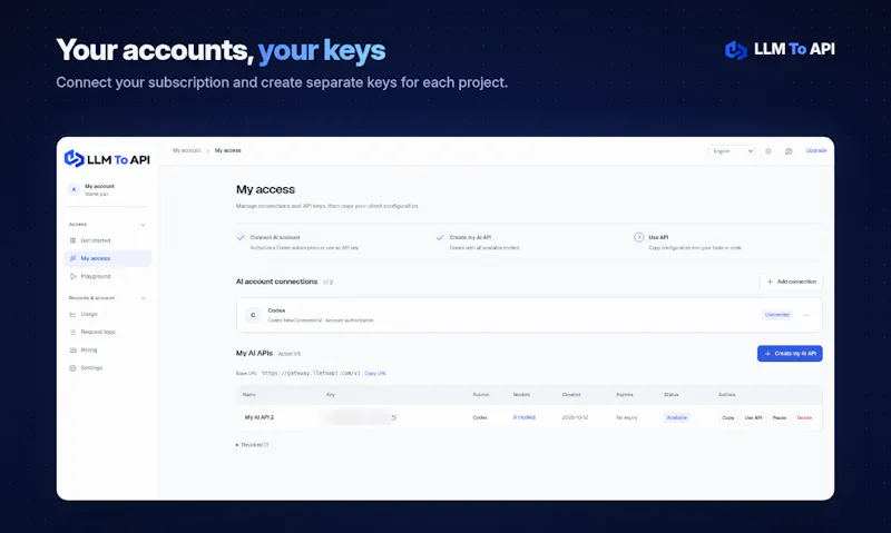 LLM To API screenshot 3