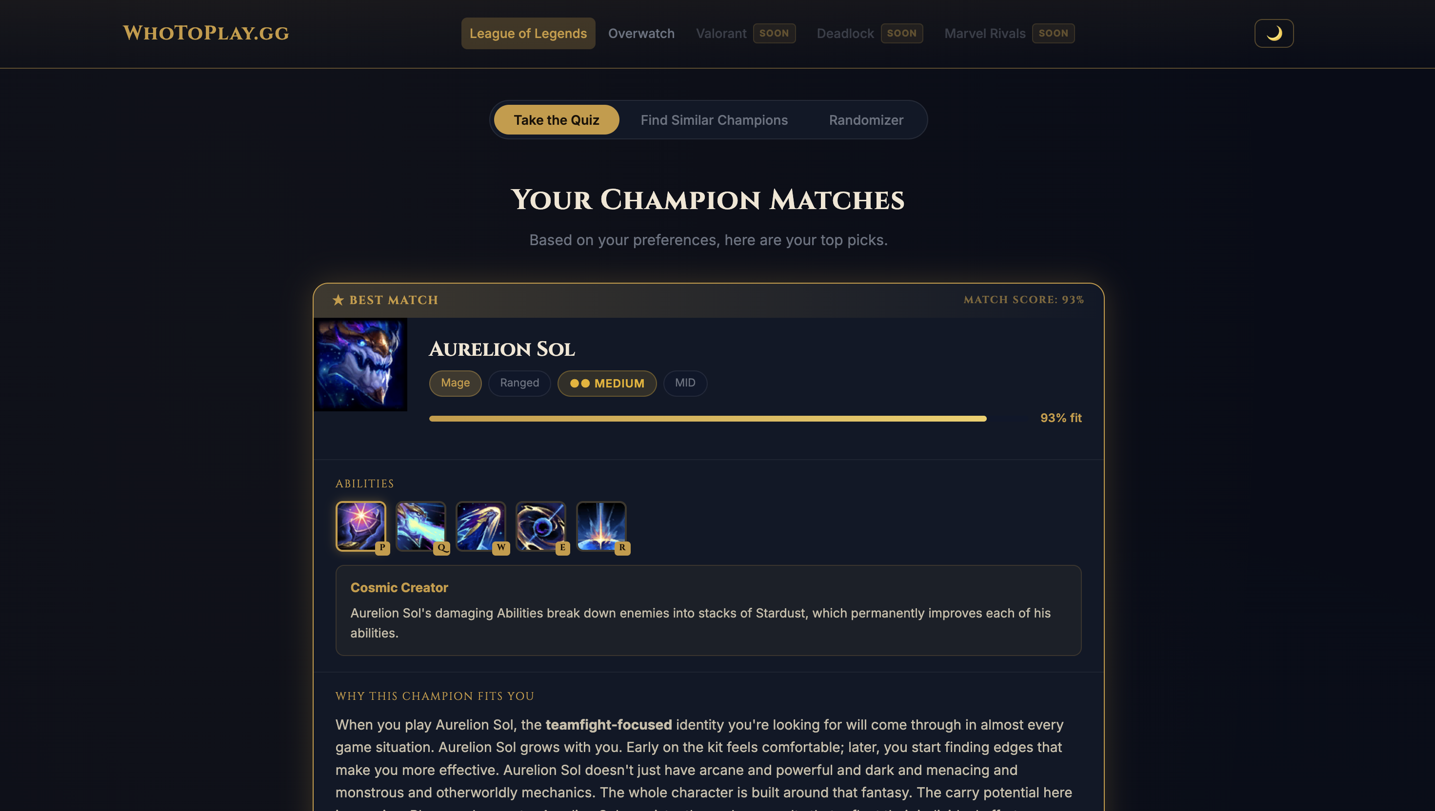 WhoToPlay.gg gallery image
