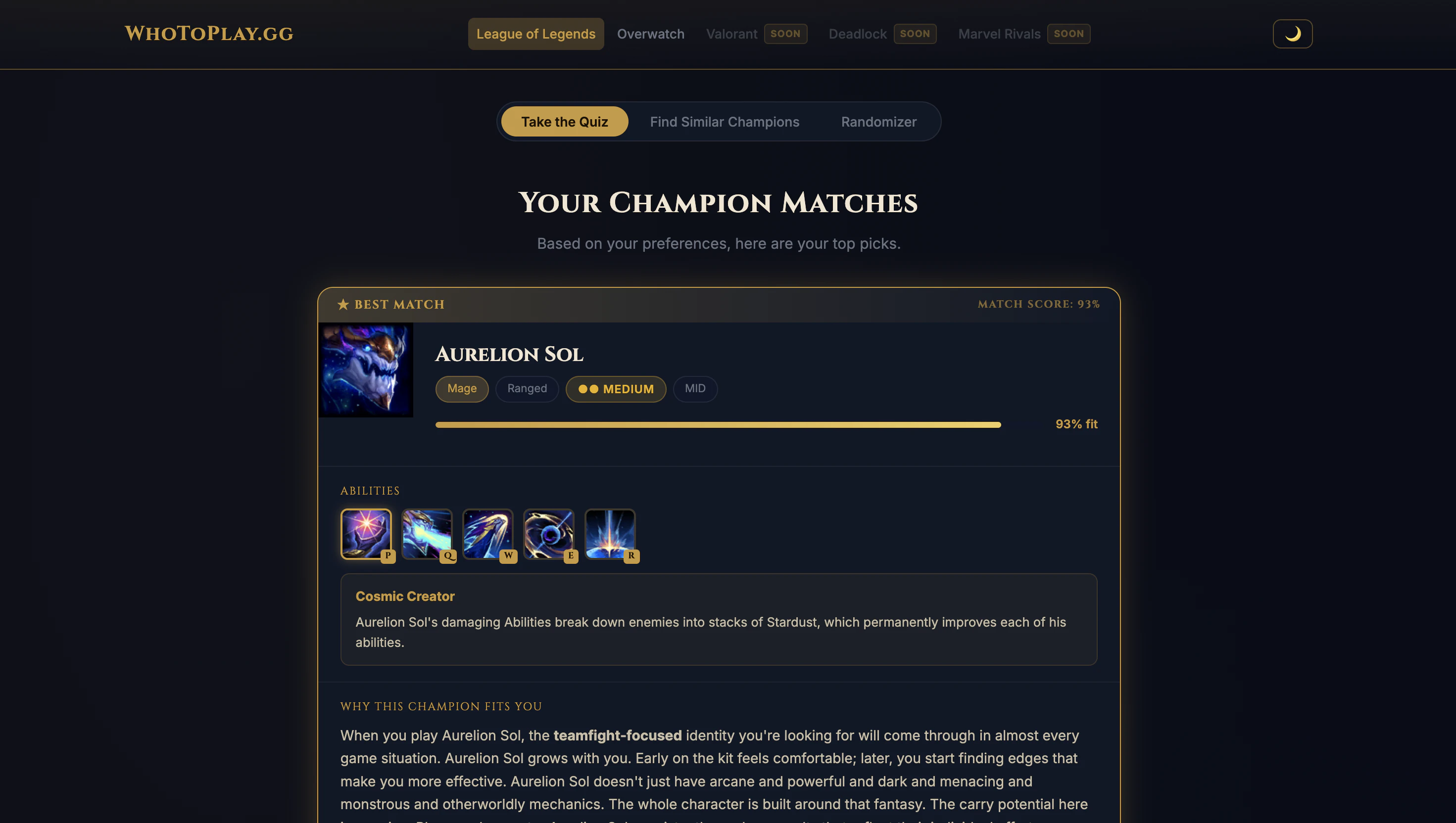 WhoToPlay.gg 대표 미리보기