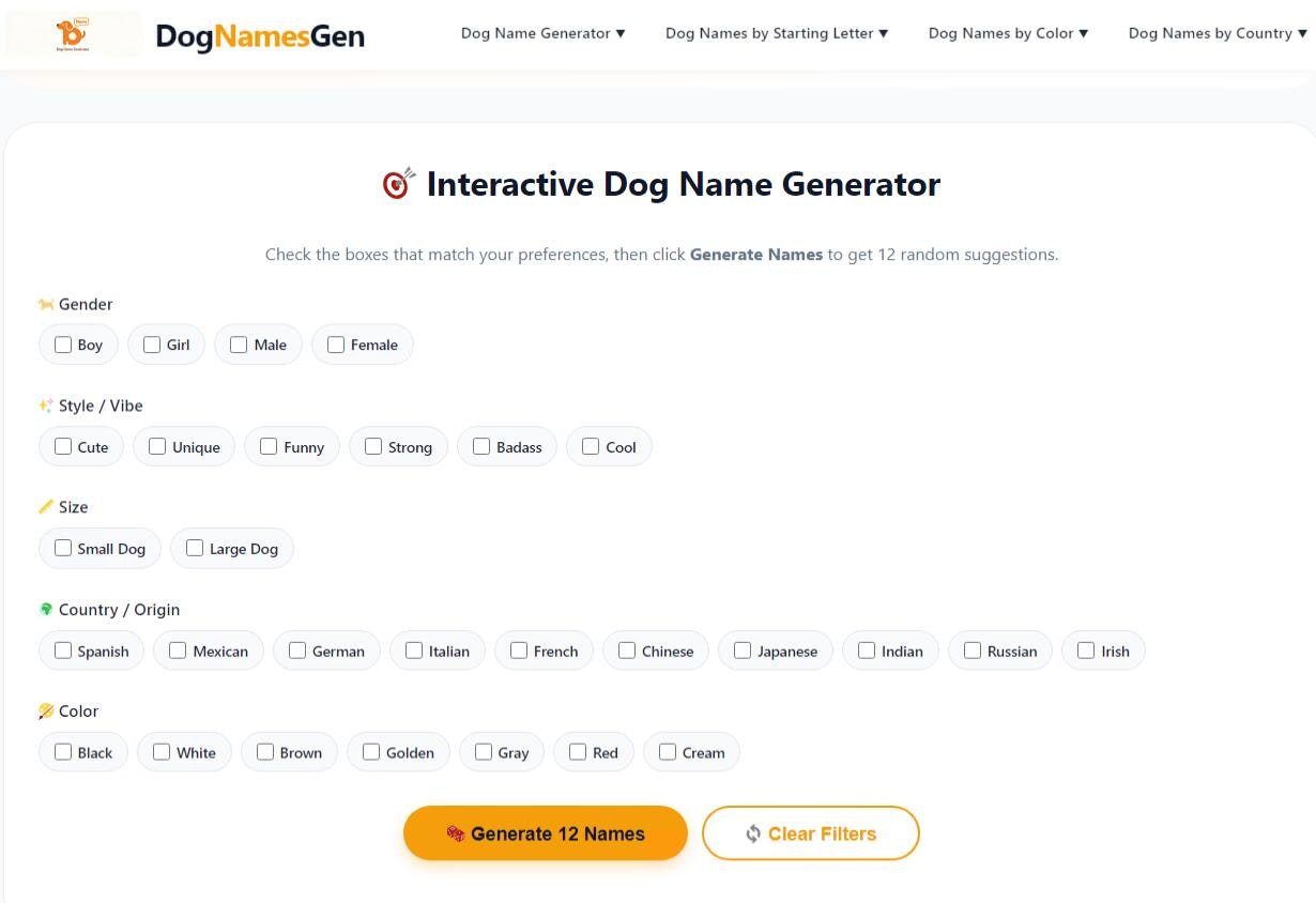 Dog Name Generator gallery image