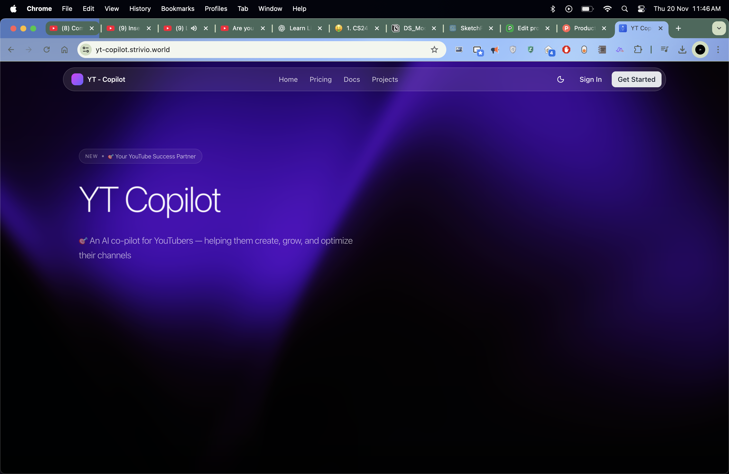 YT Copilot - Main product screenshot demonstrating key features and user interface