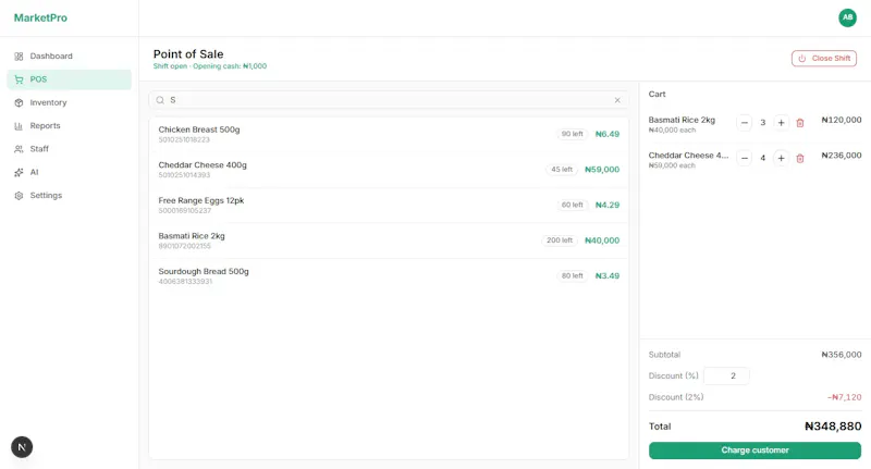 MarketPro — Smart POS for Market Shops screenshot 4