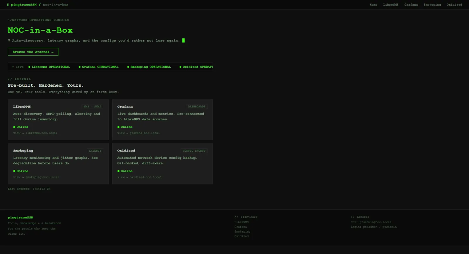 NOC-in-a-Box screenshot 1