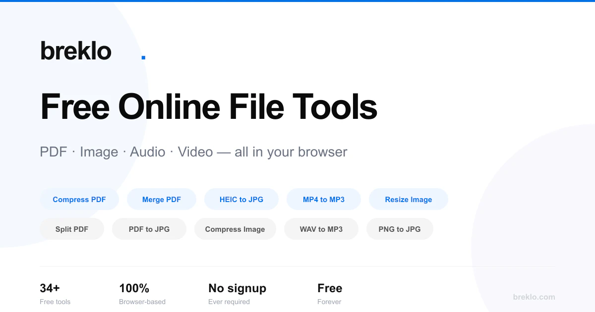 Breklo - Online tools for all your needs 截图