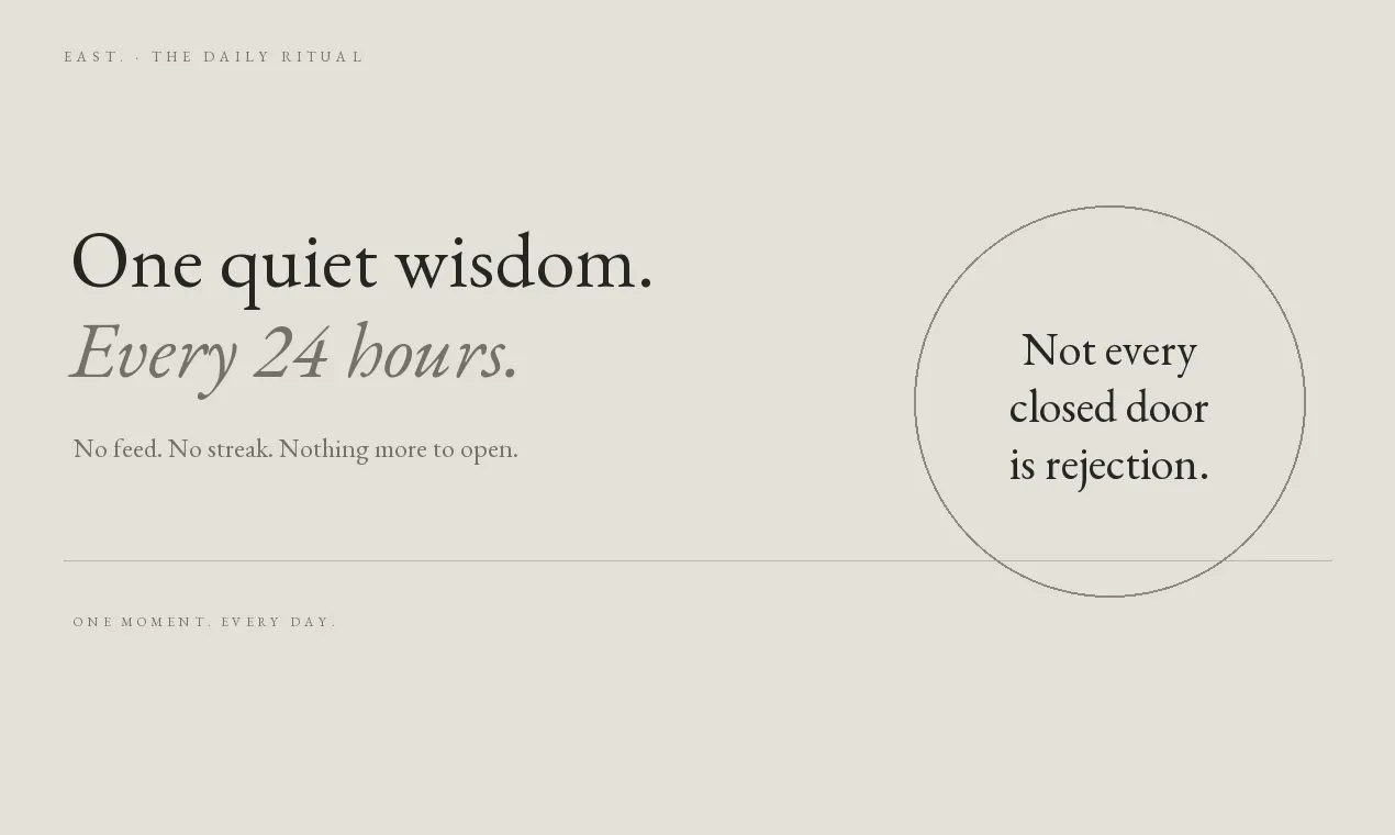 EAST. Daily Wisdom gallery image