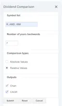 Dividend Comparison gallery image