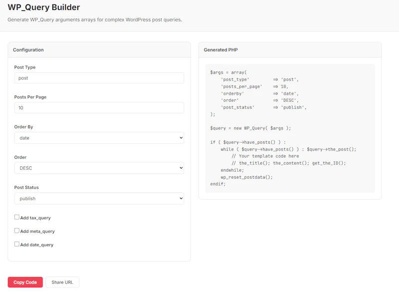 DevCodex for WordPress screenshot 1