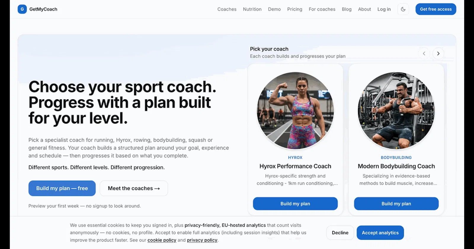 GetMyCoach screenshot 1