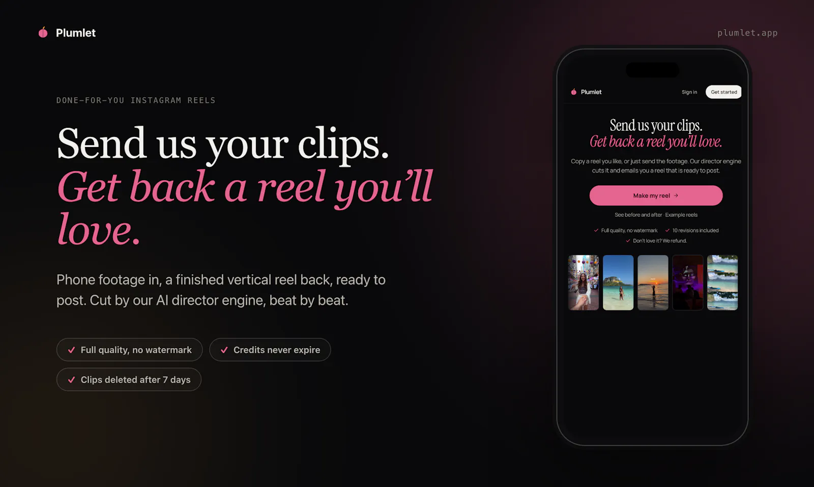 Plumlet screenshot 2