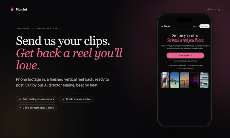 Plumlet screenshot 2