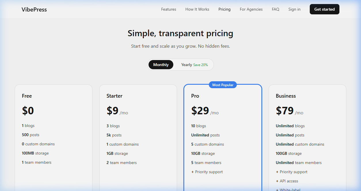 VibePress - Screenshot 3 showing product features and functionality
