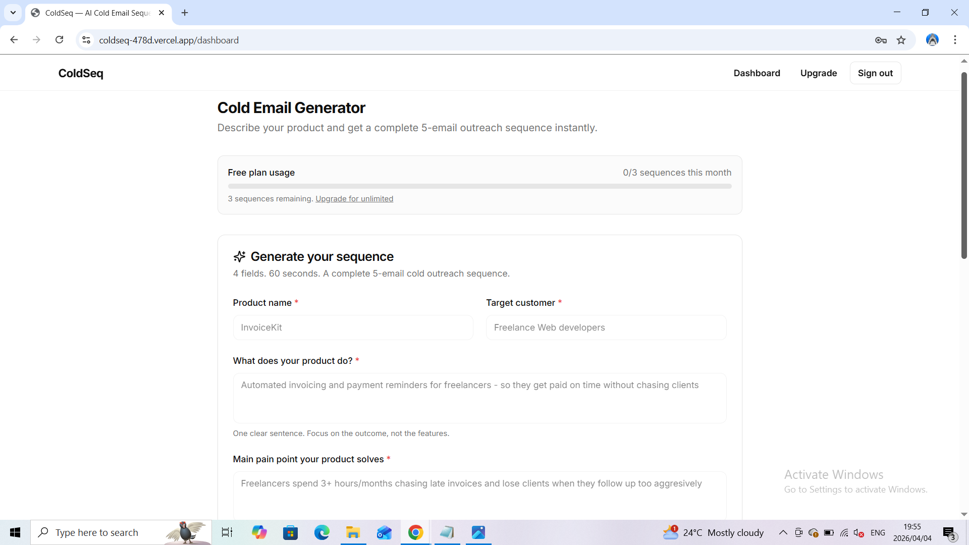 Coldseq gallery image