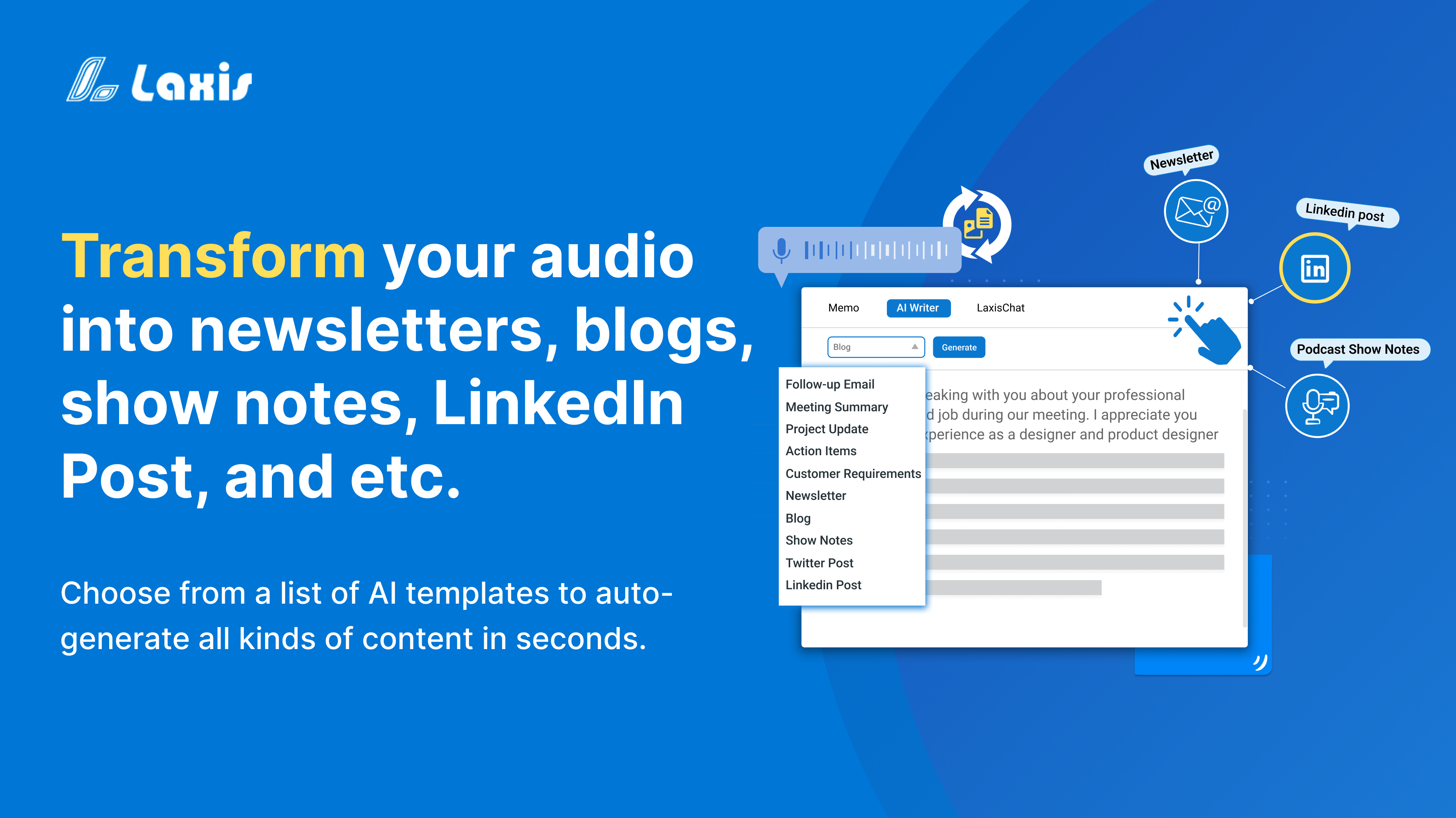 Lasix voor content marketeers & podcasts media 3